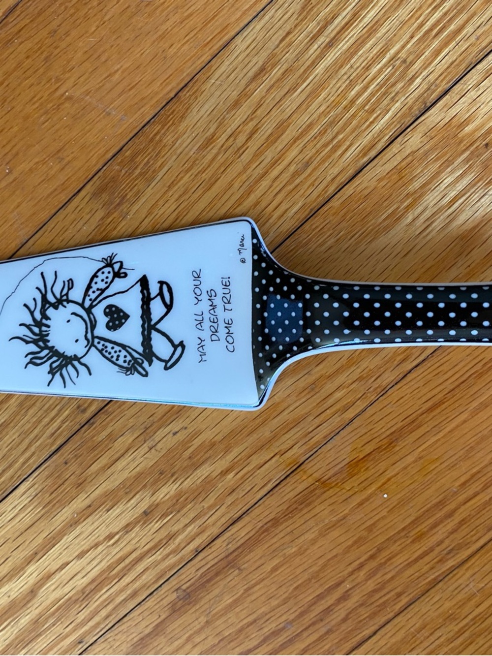 Polka Dot Handle Ceramic Cake Server-Children of The Inner Light Marci